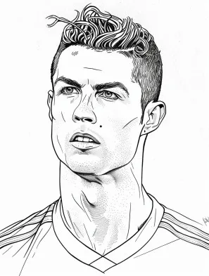 Cristiano Ronaldo de colorat p10
