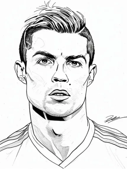 Cristiano Ronaldo de colorat p11
