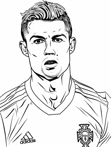 Cristiano Ronaldo de colorat p12