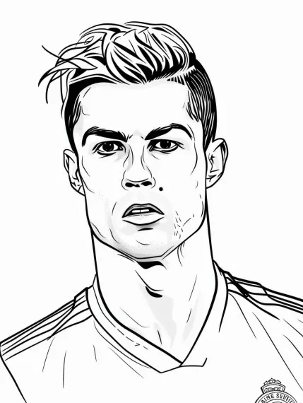 Cristiano Ronaldo de colorat p13