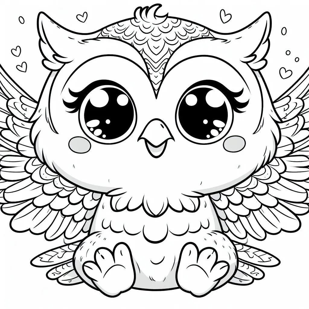 Fișă cu bufniță de colorat p52