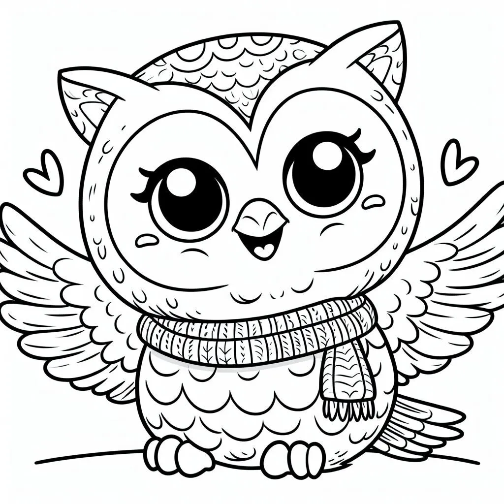 Fișă cu bufniță de colorat p58