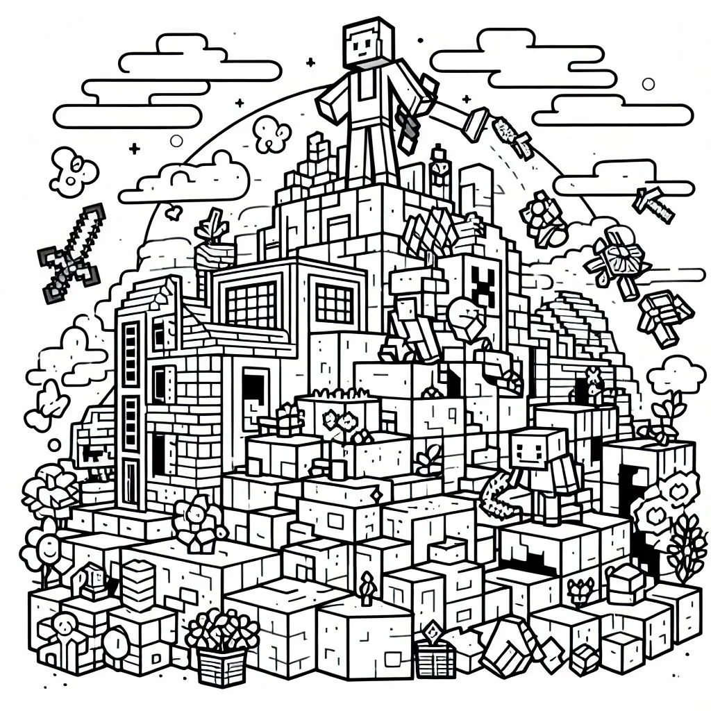 Minecraft de colorat p9