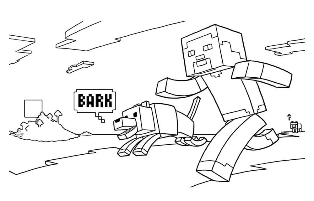 Minecraft de colorat p18