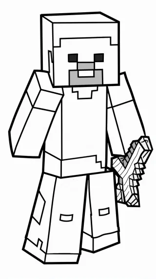 Minecraft de colorat p2