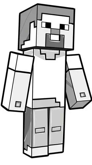 Minecraft de colorat p3