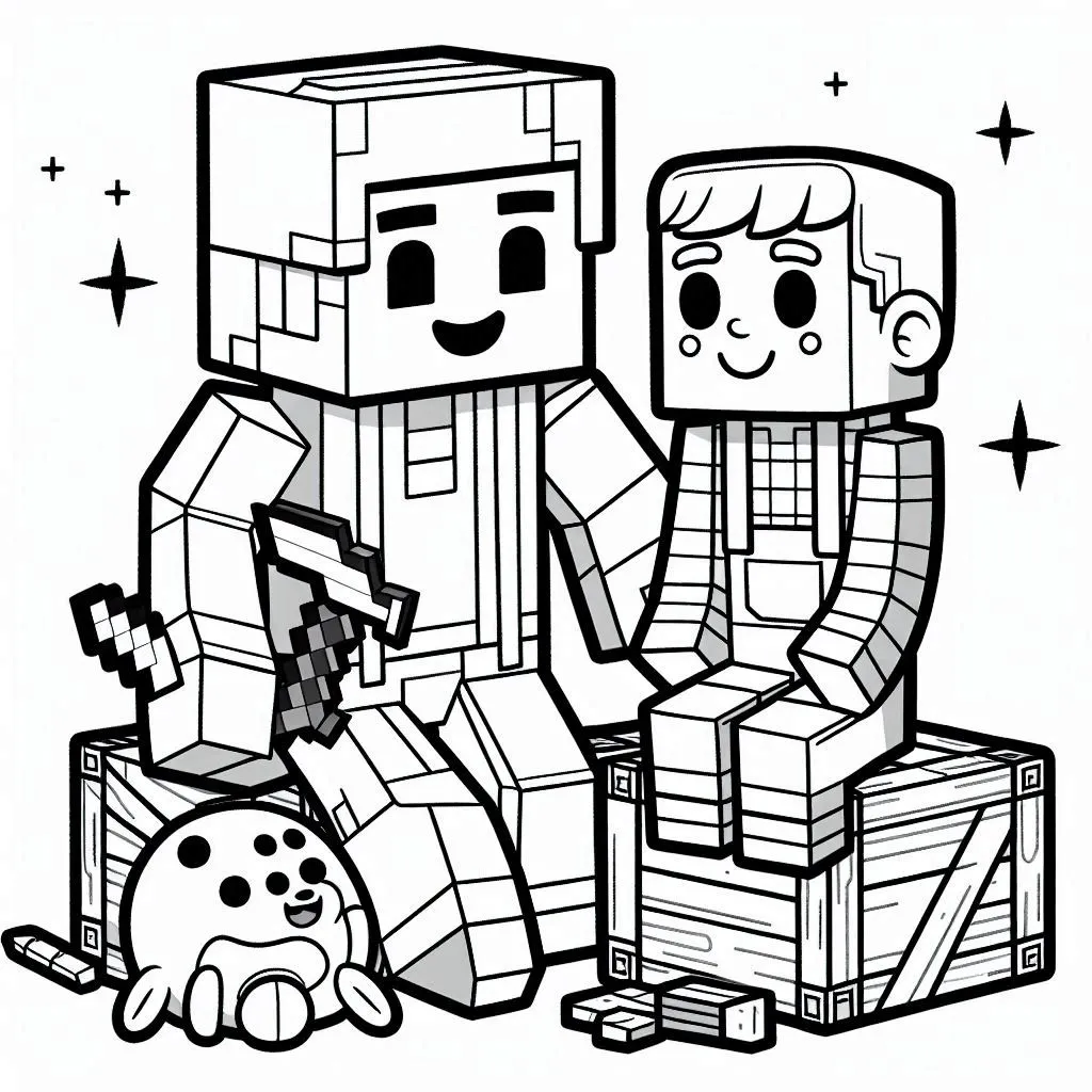 Minecraft de colorat p5