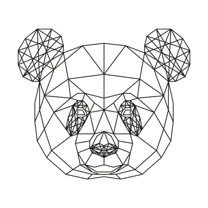 Fișă cu ursul panda de colorat p23