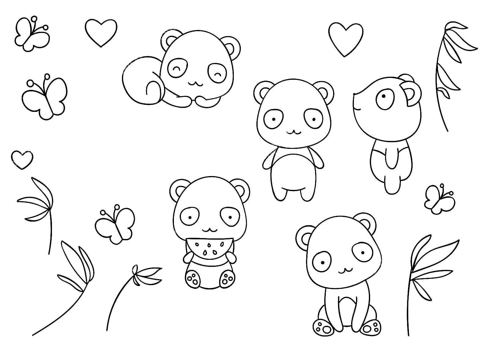 Fișă cu ursul panda de colorat p53