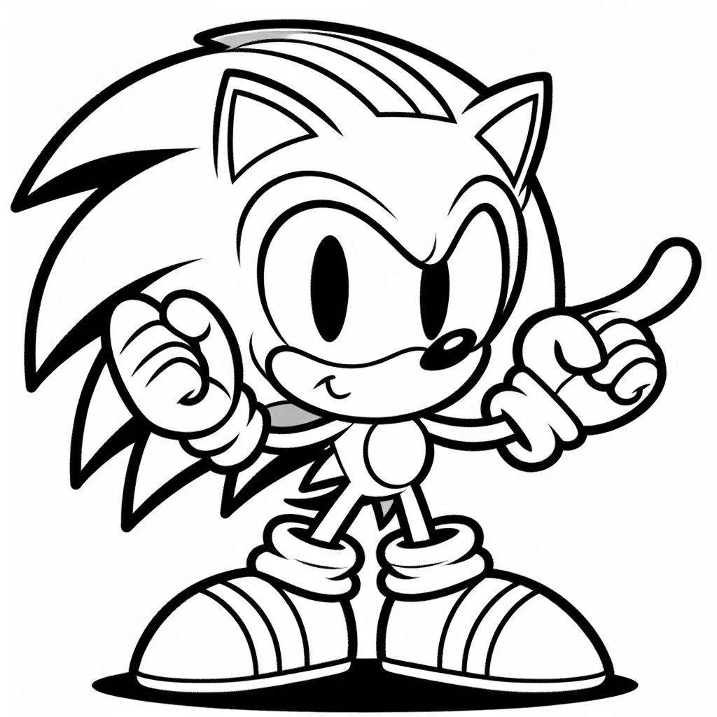 Sonic de colorat p16