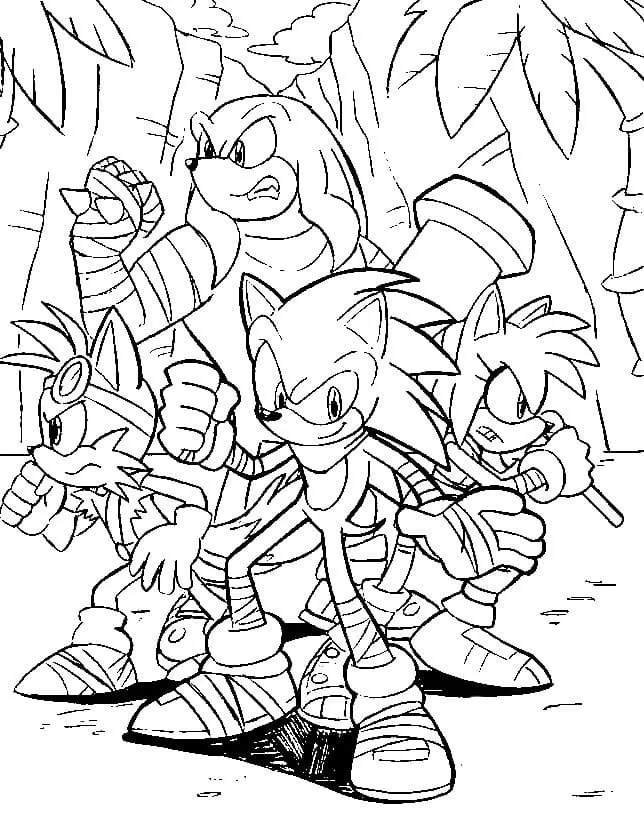 Sonic de colorat p32
