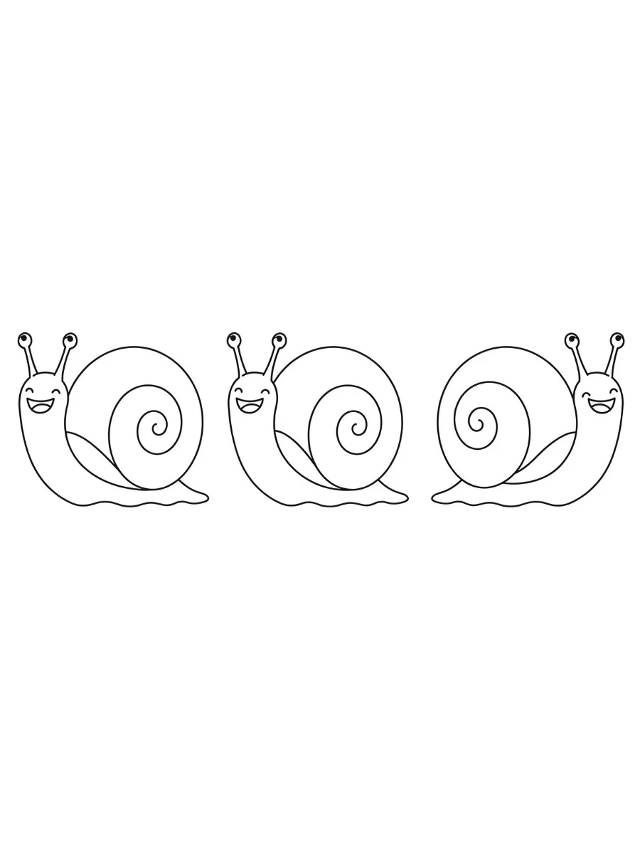Fișă cu melc de colorat p21