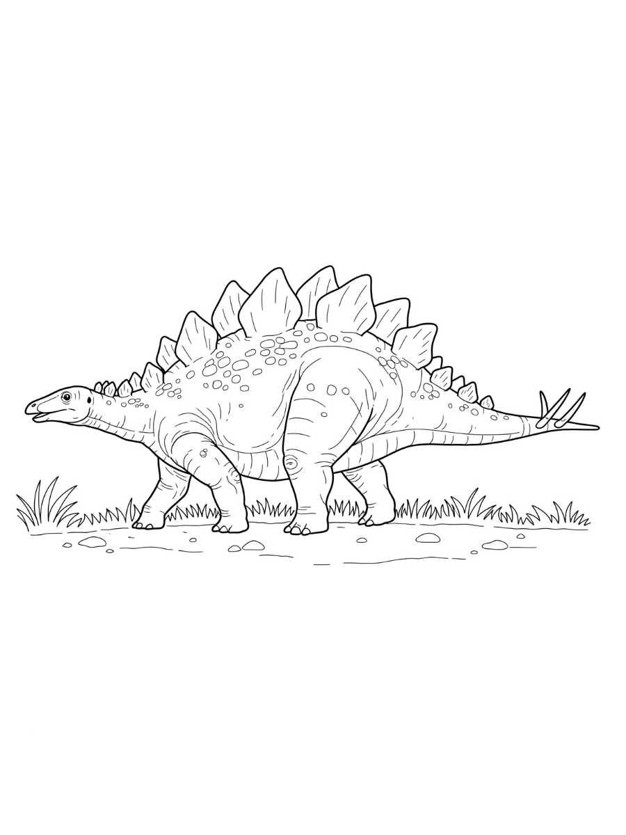 Fișă cu dinozaur de colorat p10