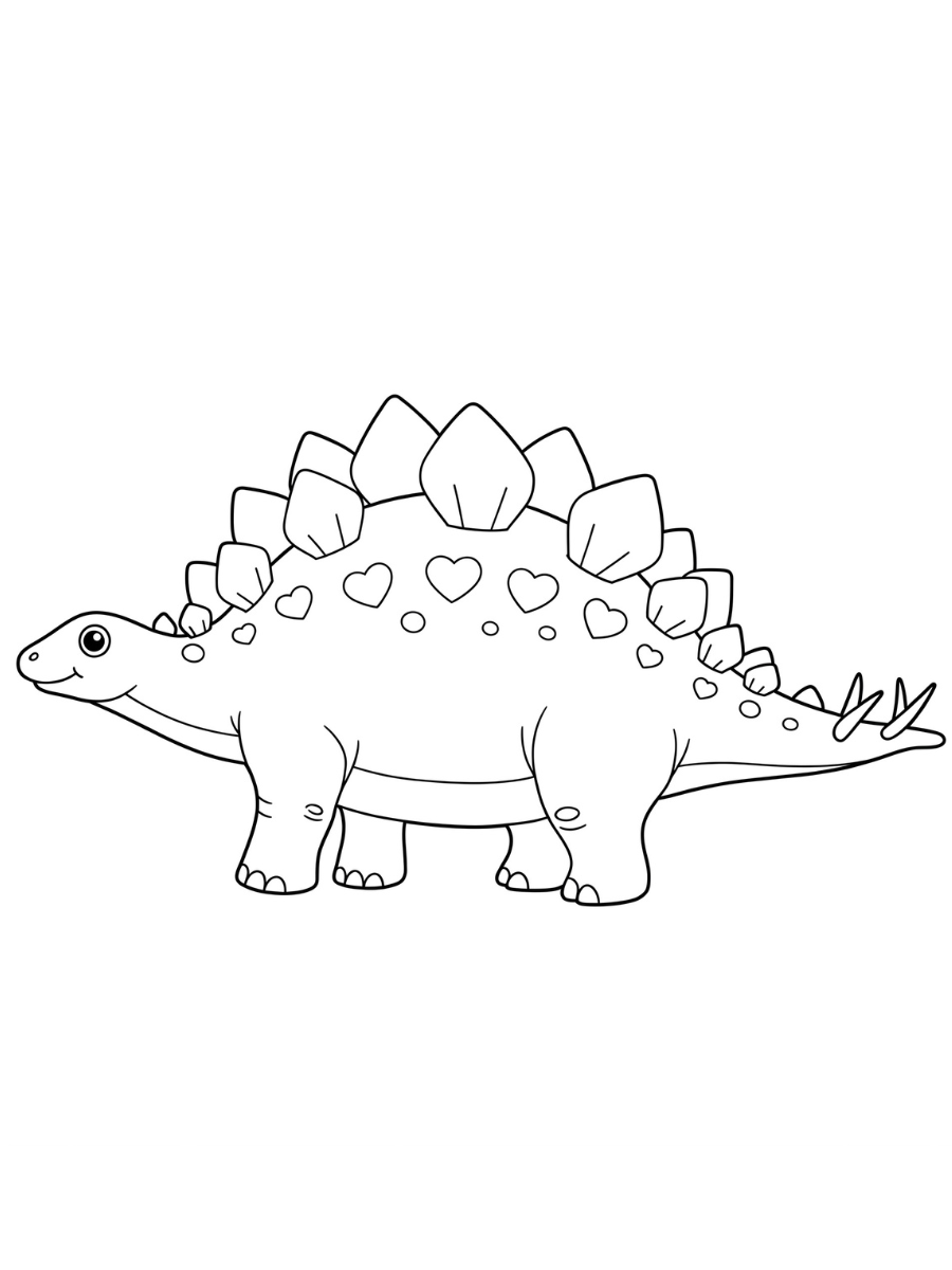 Fișă cu dinozaur de colorat p11