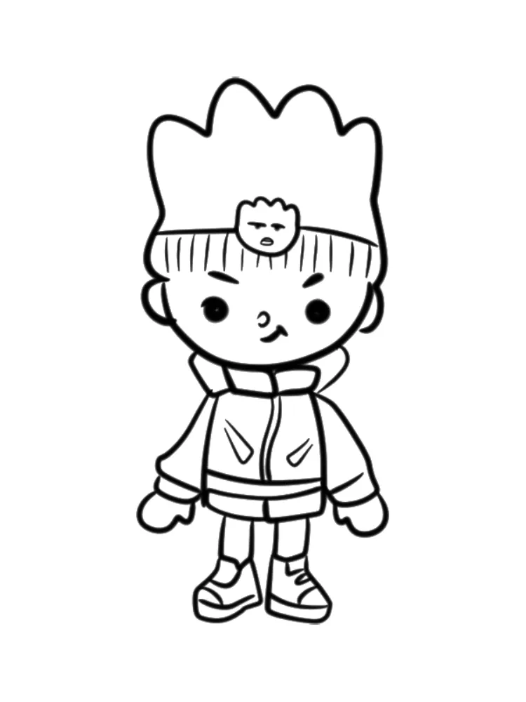 Toca Boca de colorat p16