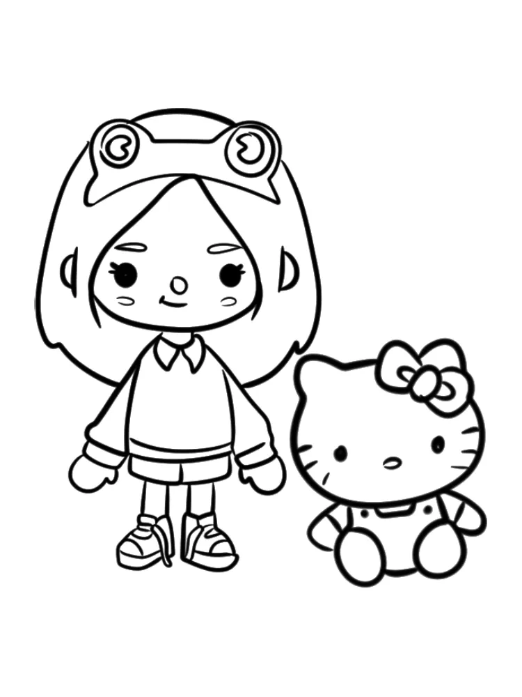 Toca Boca de colorat p17