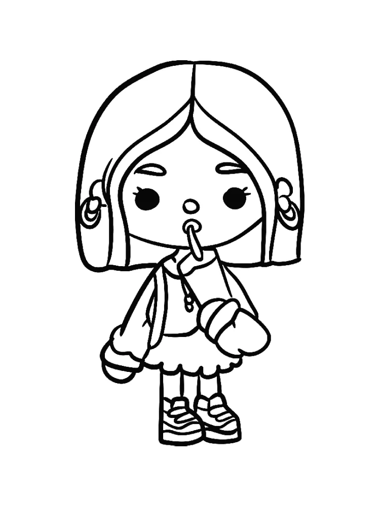 Toca Boca de colorat p18