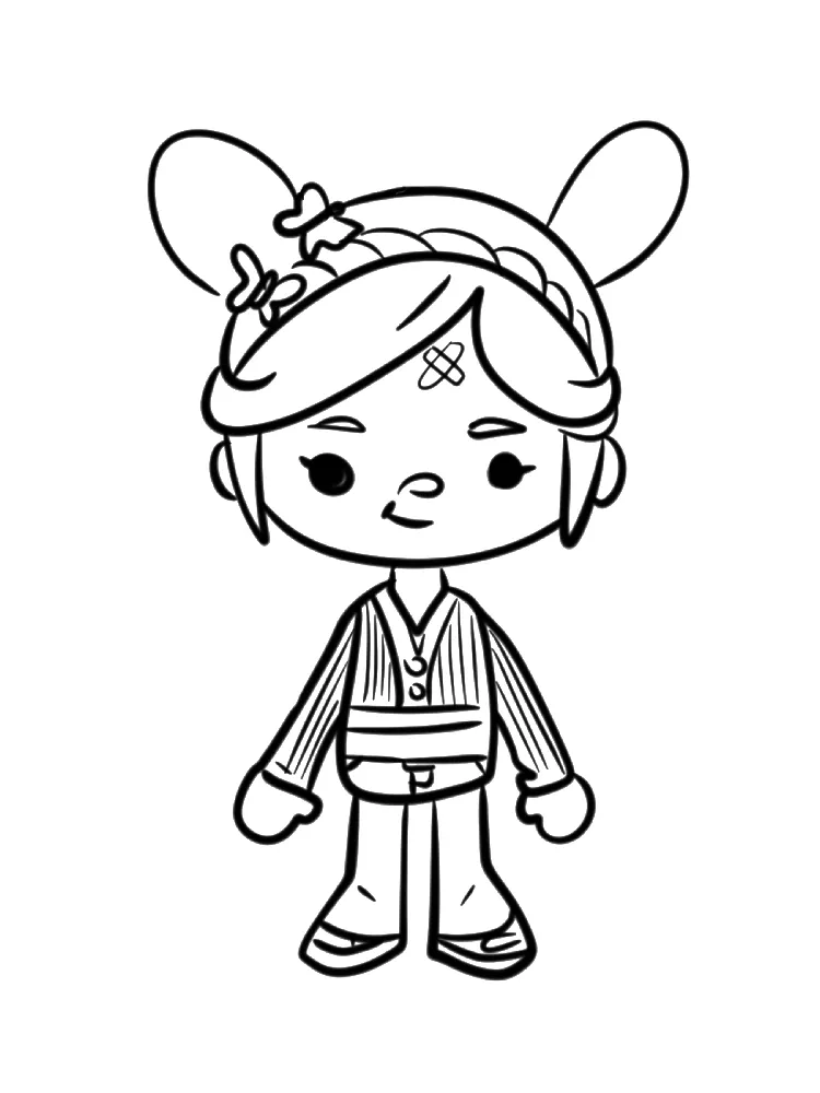 Toca Boca de colorat p19