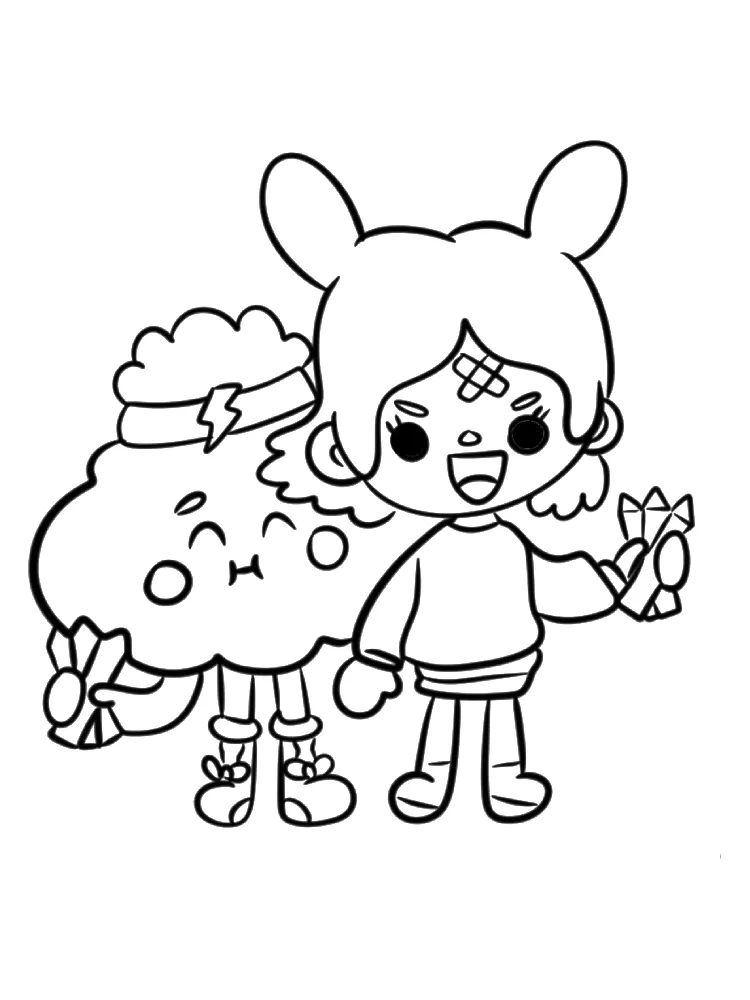 Toca Boca de colorat p20