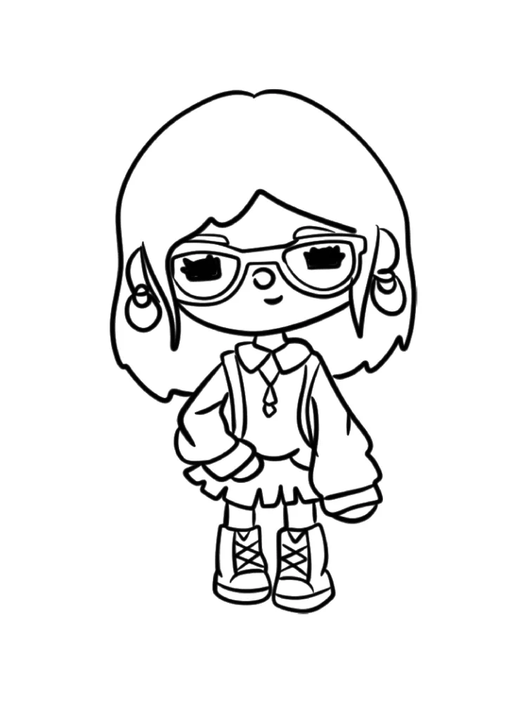 Toca Boca de colorat p21