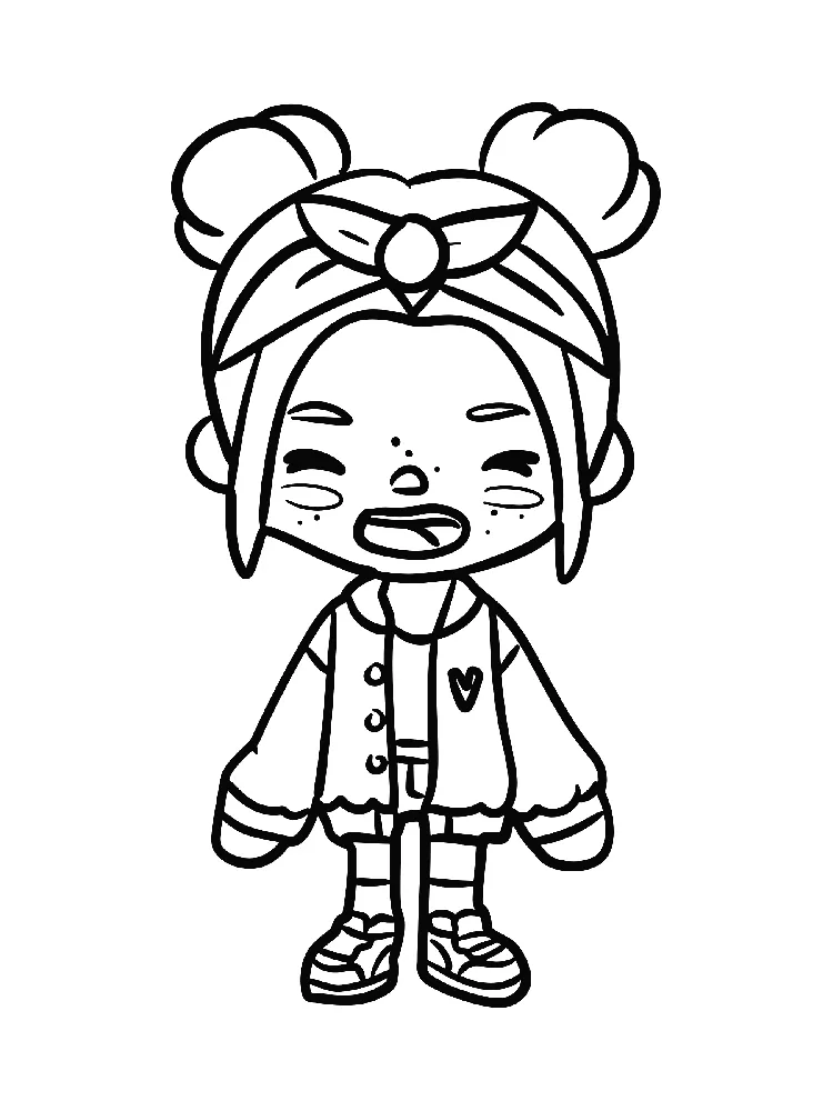 Toca Boca de colorat p25