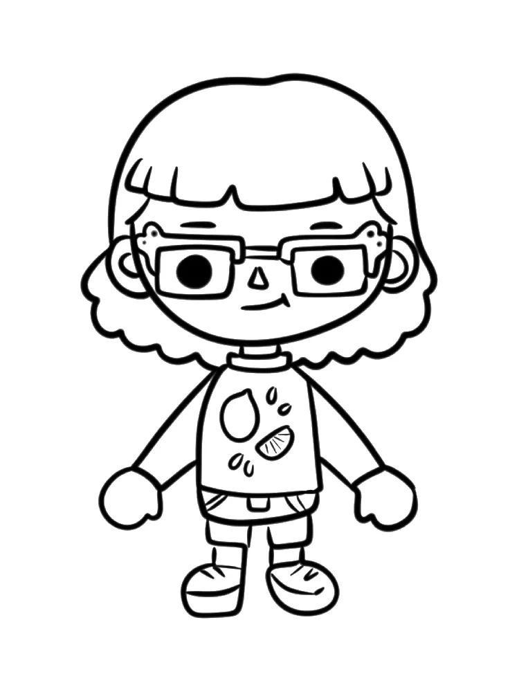 Toca Boca de colorat p27