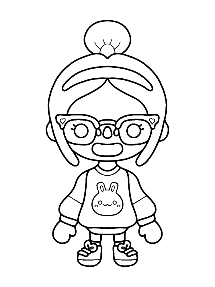 Toca Boca de colorat p1