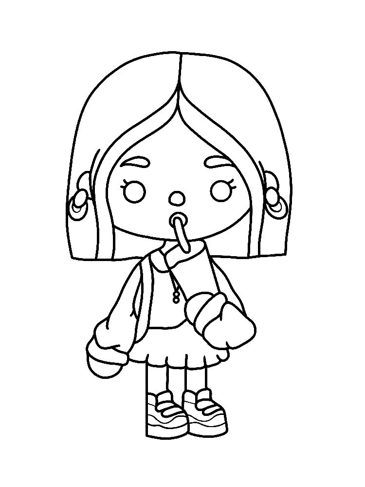 Toca Boca de colorat p2