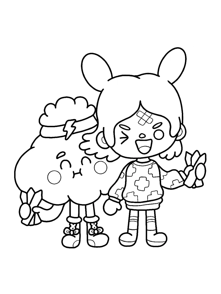 Toca Boca de colorat p4