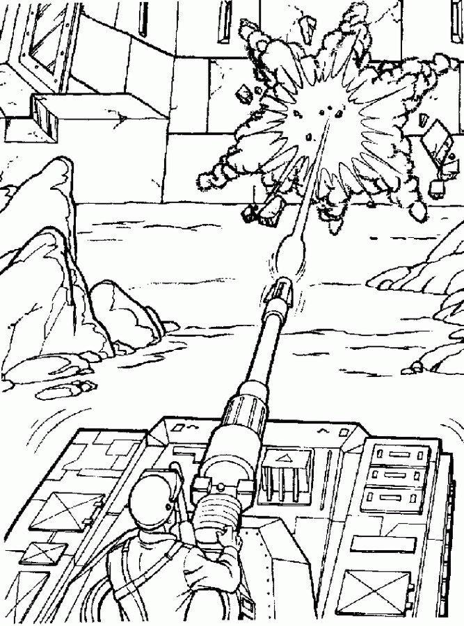 Fisă de colorat cu Action man de colorat p03