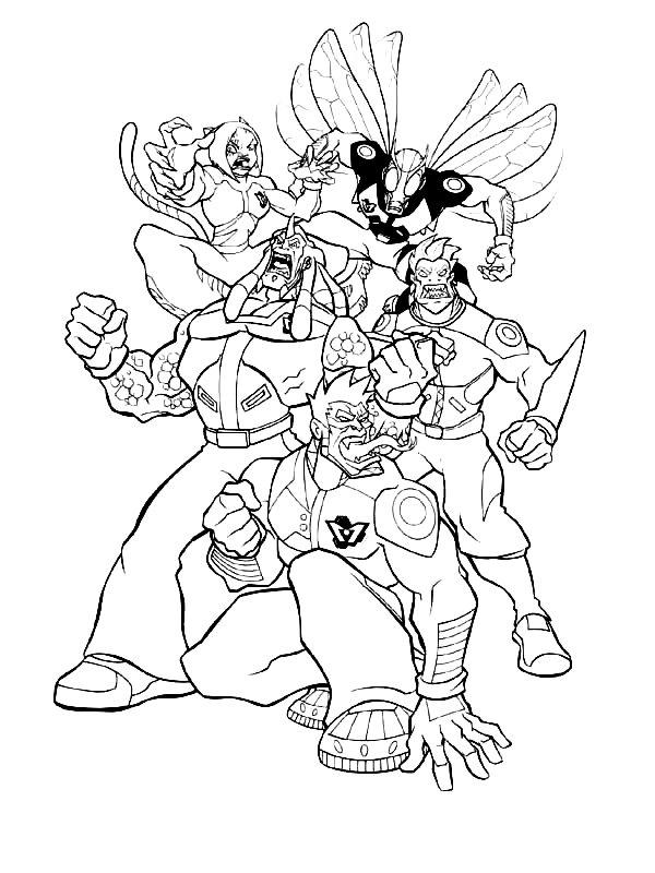 Fisă de colorat cu Action man de colorat p04