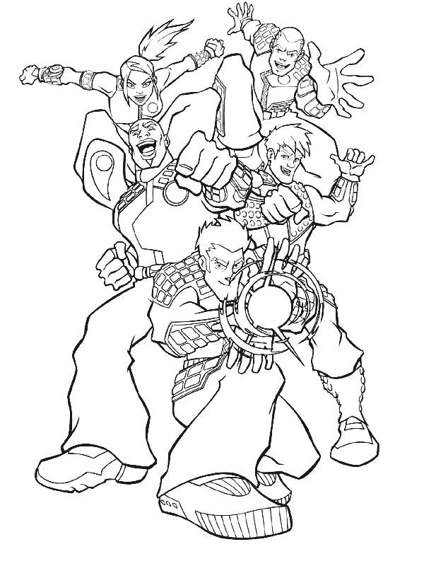 Fisă de colorat cu Action man de colorat p06