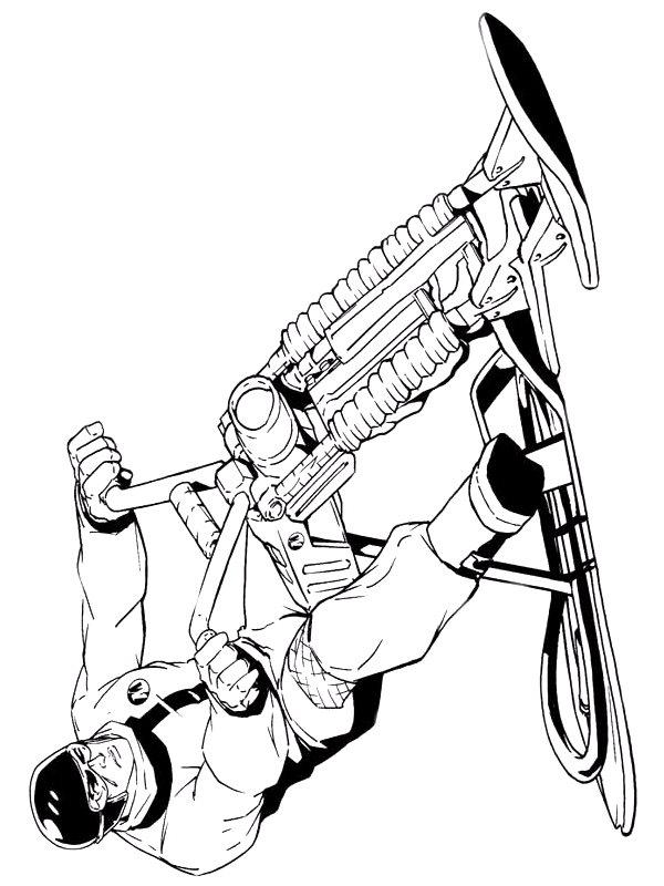 Fisă de colorat cu Action man de colorat p09