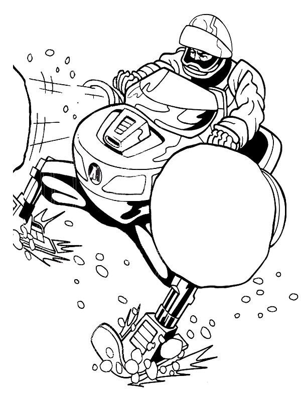 Fisă de colorat cu Action man de colorat p13