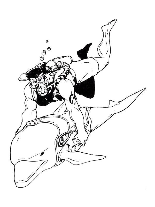 Fisă de colorat cu Action man de colorat p15