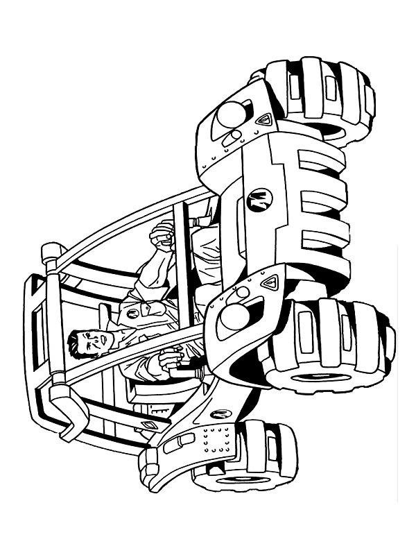 Fisă de colorat cu Action man de colorat p16