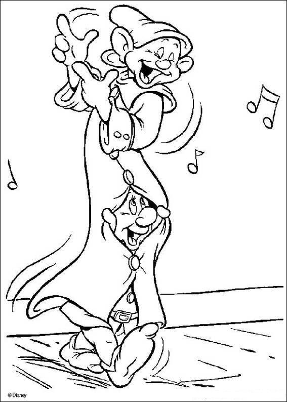 Fisă de colorat cu Alba ca zapada de colorat p30