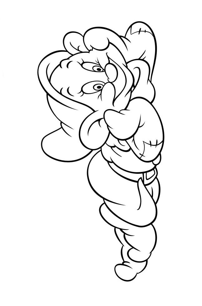 Fisă de colorat cu Alba ca zapada de colorat p58