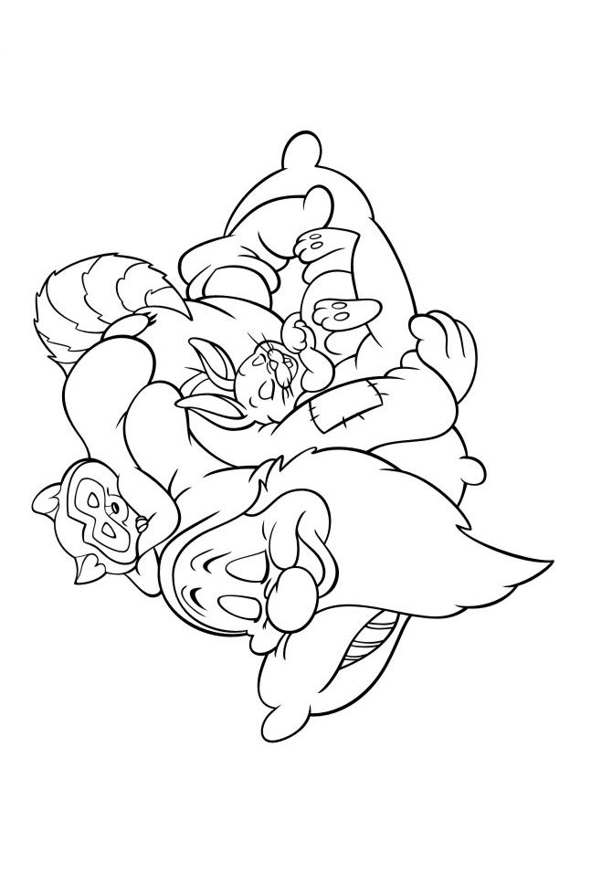 Fisă de colorat cu Alba ca zapada de colorat p59