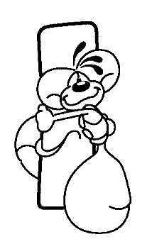 Fisă de colorat cu Alfabetul cu diddle de colorat p09