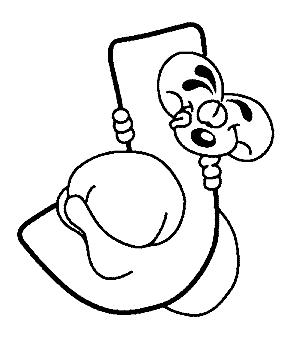 Fisă de colorat cu Alfabetul cu diddle de colorat p10