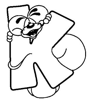 Fisă de colorat cu Alfabetul cu diddle de colorat p11