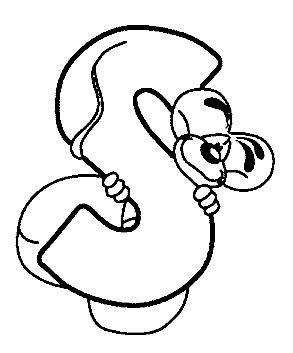 Fisă de colorat cu Alfabetul cu diddle de colorat p19