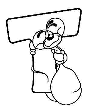 Fisă de colorat cu Alfabetul cu diddle de colorat p20