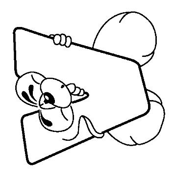 Fisă de colorat cu Alfabetul cu diddle de colorat p22