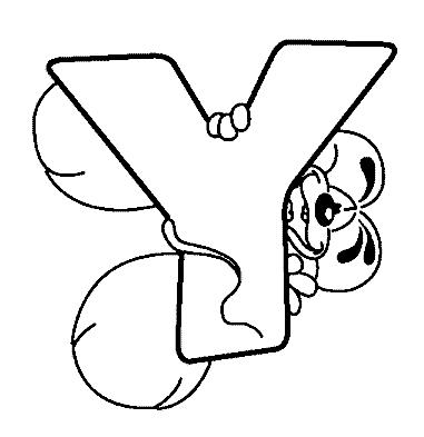 Fisă de colorat cu Alfabetul cu diddle de colorat p24