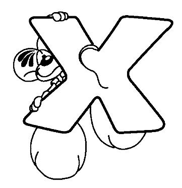 Fisă de colorat cu Alfabetul cu diddle de colorat p26