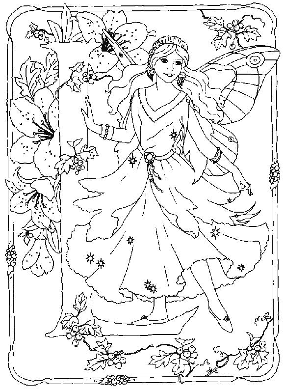 Fisă de colorat cu Alfabetul cu zane de colorat p11