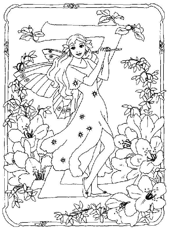 Fisă de colorat cu Alfabetul cu zane de colorat p24