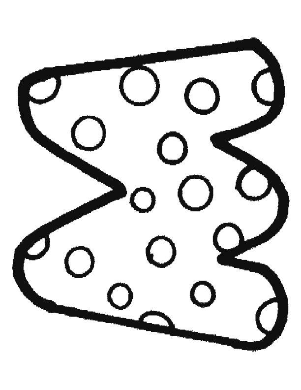 Fisă de colorat cu Alfabetul de colorat p13